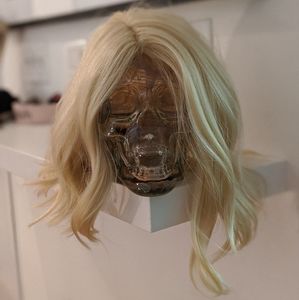 Lace front chic & sexy bleach blonde bob